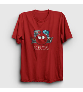 Presmono Unisex Sarı Crew Oyun Red Ball T-Shirt 356950tt (Kırmızı)