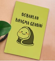 BK Gift Esprili Tasarım Serisi Sert Kapaklı Sarı Defter, Arkadaşa Hediye, Yeni İş Hediyesi, Doğum Günü Hediyesi, Anı Defteri (Model 9)
