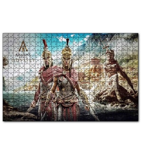 Cakapuzzle Suikastçılar İnanç Odyssey Alexios Kassandra Görseli  Puzzle Yapboz MDF (Ahşap) (500 Parça)