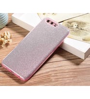 Huawei P10 Plus Kılıf Simli Parlak Shining Kapak (Rose)