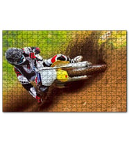 Cakapuzzle Motokros Spor Yarışı Anları  Puzzle Yapboz MDF (Ahşap) (255 Parça)