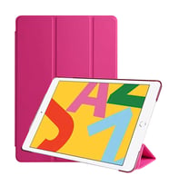 Apple iPad 10.2 2021 (9.Nesil) Kılıf Smart Cover Standlı Kapaklı (Pembe)