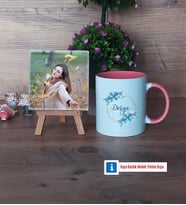İsme Özel Doğum Günü Hediyesi Fotoğraflı Dekoratif Taş, Kupa Bardak Beyaz Hediye (Model 6)