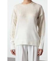 Stil Modern Kadın Regular Standart Kol Bisiklet Yaka Yumuşak Dokulu Basic Triko Kazak (Taş)