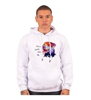 EMMUH - KÖPEK HOODIELERI Dijital Baskılı UNISEX (Beyaz)