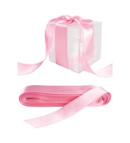 Saten Kurdele 2 CM 10 mt (Pembe)