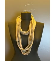 ÇİFT RENKLİ TASARIM PENYE FULAR BOYUN BAĞI DOLAMA ŞAL 70 CM (Kahverengi)