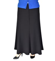 Kadın Kumaş Etek Lastikli Kemer Balık Model BGL-ST03327 (Siyah)
