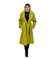 Kadın Uzun Kaşe Kaban BGL-ST04117 (Yeşil)