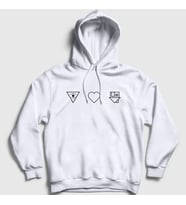 Presmono Unisex Beyaz Logo V2 The Neighbourhood Kapüşonlu Sweatshirt 176179tt (Beyaz)