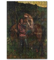 Cakapuzzle At Sırtındaki Merhametsiz Kadın Görseli Puzzle Yapboz MDF (Ahşap) (500 Parça)