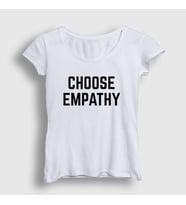 Presmono Kadın Sarı Choose Empathy Selena Gomez T-Shirt 320011tt (Beyaz)