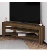 Corner TV Sehpası, 120 cm – Köşe Tasarım, Antik Ceviz
