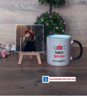İngilizce Öğretmeni Fotoğraflı Dekoratif Taş, Kupa Bardak Beyaz Hediye Öğretmenler Günü Hediyesi (Model 9)