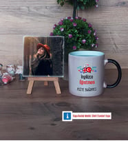 İngilizce Öğretmeni Fotoğraflı Dekoratif Taş, Kupa Bardak Beyaz Hediye Öğretmenler Günü Hediyesi (Model 9)