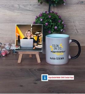 En İyi Fizyoterapist Fotoğraflı Dekoratif Taş, Kupa Bardak Beyaz Hediye (Model 9)