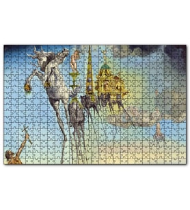 Cakapuzzle Salvador Dali Ve Gerçeküstü Fil İmgeleri Görseli  Puzzle Yapboz MDF (Ahşap) (1000 Parça)