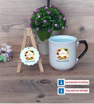 Diyetisyen Kupa Bardak Kırmızı ve Ahşap Anahtarlık Hediye (Model 9)