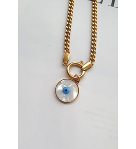 KİLİTLİ NAZAR KOLYE (Gold)