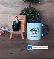 Türkçe Öğretmeni Fotoğraflı Dekoratif Taş, Kupa Bardak Beyaz Hediye Öğretmenler Günü Hediyesi (Model 3)