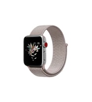 BİPOWER Apple Watch 42-44 mm KRD3 Hasır Kordon (Bej)