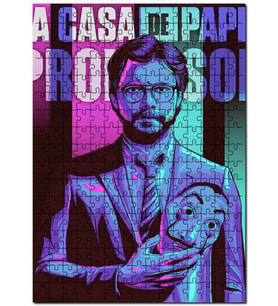 Cakapuzzle La Casa De Papel Profesör ve Maskesi Puzzle Yapboz MDF (Ahşap) (500 Parça)