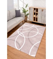 Dijital Kaymaz Taban Yıkanabilir Renkli Salon Halısı Mutfak Halısı Yolluk ND-SD-992 (Pembe)