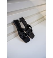 ROSSO HALKA DETAYLI TERLİK (Siyah)
