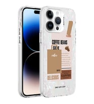 Apple iPhone 14 Pro Max Kılıf Mermer Desenli Zore Marbello Kılıf (Kahverengi)