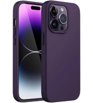 Digimanya Iphone 15 Pro Max Kılıf Silikon Lansman Soft Yumuşak Kamera Korumalı Kapak (Mor)