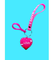 I LOVE YOU ANAHTARLIK (SLİKON) (Pembe)