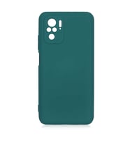 Xiaomi Redmi Note 10S Kılıf Özel Orijinal Lansman Serisi, İçi Kadife, Pürüzsüz Yumuşak ve Mat TPU Silikon (Koyu Yeşil)