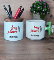 İcra Memuru Hediye Sepeti Kupa Bardak T Kulplu, Kalemlik Hediyeleri İcra Memuruna Memura Hediye (Model 8)