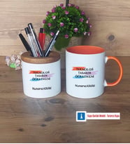Teknoloji ve Tasarım Öğretmeni Kalemlik, Kupa Bardak T Kişiye Özel Hediye (Model 13)