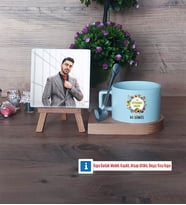 Veteriner Hekim Fotoğraflı Dekoratif Taş, Kupa Bardak Beyaz Hediye Veteriner Hekimler Günü Hediyesi (Model 8)