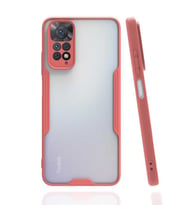 Xiaomi Redmi Note 11S Global Kılıf Parfe Kenarları Pastel Renk (Pembe)