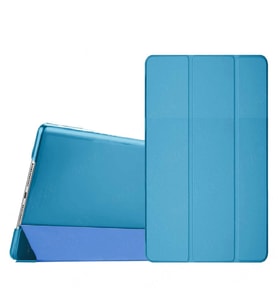 Samsung Galaxy Tab A7 Lite T220 T225 T227 Kılıf New PU Deri Smart Standlı Case (Mavi)