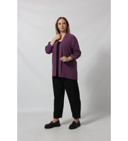 Büyük Beden Blazer Ceket (Lavanta)