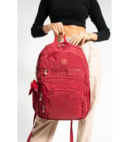 571 Collection Lise Üniversite Sırt Çantası Seyahat Çantası Yağmur Geçirmez 43*30 Cm  (Bordo)