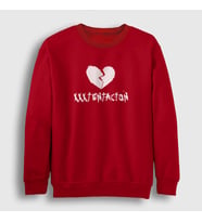 Presmono Unisex Beyaz Broken Heart XXXTentacion Sweatshirt 47459tt (Kırmızı)