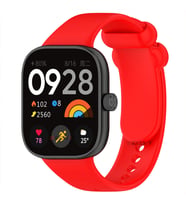 Xiaomi Redmi Watch 4 Uyumlu Purelux Soft Yumuşak Silikon Kordon (Kırmızı)