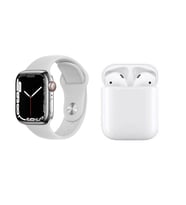 Watch Series 8 Akıllı Saat + i12 Airpods Bluetooth Kulaklık (Beyaz)