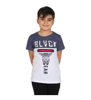 Toontoy Erkek Çocuk Blvck Baskılı Tişört (Beyaz)