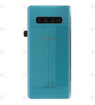 BYR Samsung Galaxy S10 Plus Uyumlu Pil Kapağı LENS HARİÇ SM-G975F (Yeşil)