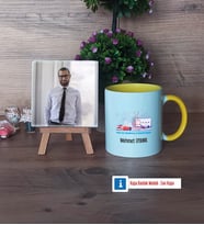 Fen ve Teknoloji Öğretmeni Fotoğraflı Dekoratif Taş, Kupa Bardak Beyaz Hediye (Model 7)