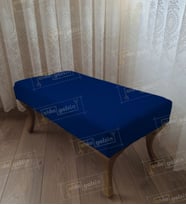 Ayak Ucu Kapı Önü Antre Düz Bench Puf Orta Sehpa Gold Ayak (90*45) (Lacivert)