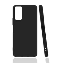 Samsung Galaxy M52 Kılıf Biye Yumuşak Silikon Case (Siyah)