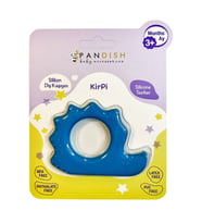 Pandish Kirpi Silikon Diş Kaşıyıcı Mavi (Turkuaz)