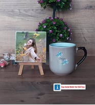 İsme Özel Doğum Günü Hediyesi Fotoğraflı Dekoratif Taş, Kupa Bardak Beyaz Hediye (Model 10)