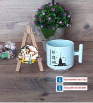 Kız Kulesi Kupa Bardak Beyaz ve Fotoğraflı Ahşap Anahtarlık HediyeArkadaşa Hediye (Model 12)